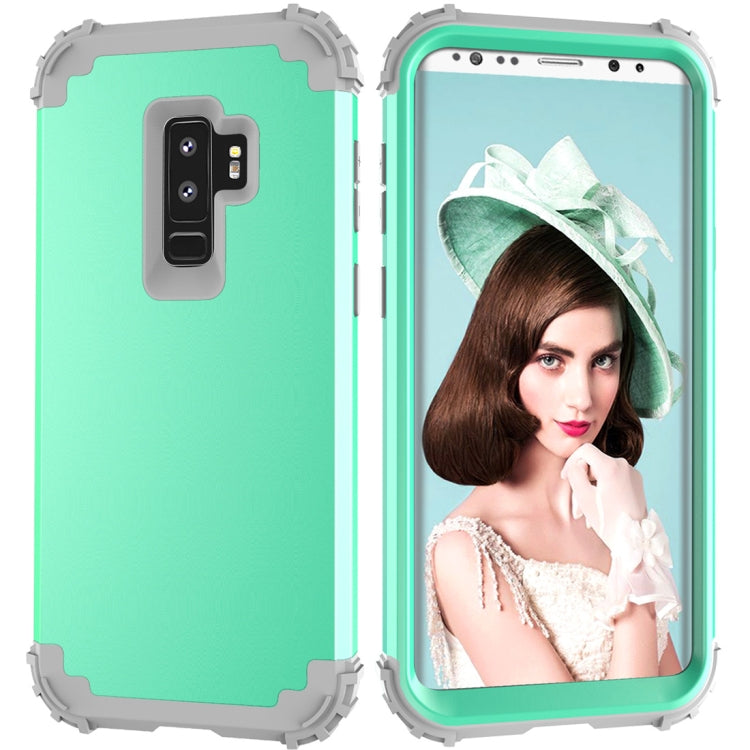 For Galaxy S9+ Dropproof 3 in 1 No Gap in the Middle Silicone Sleeve Protective Case