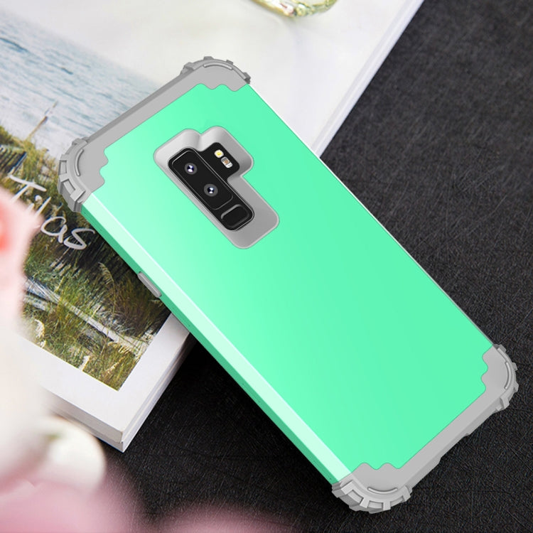 For Galaxy S9+ Dropproof 3 in 1 No Gap in the Middle Silicone Sleeve Protective Case