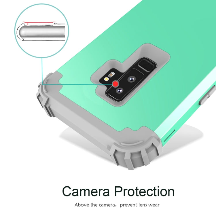 For Galaxy S9+ Dropproof 3 in 1 No Gap in the Middle Silicone Sleeve Protective Case