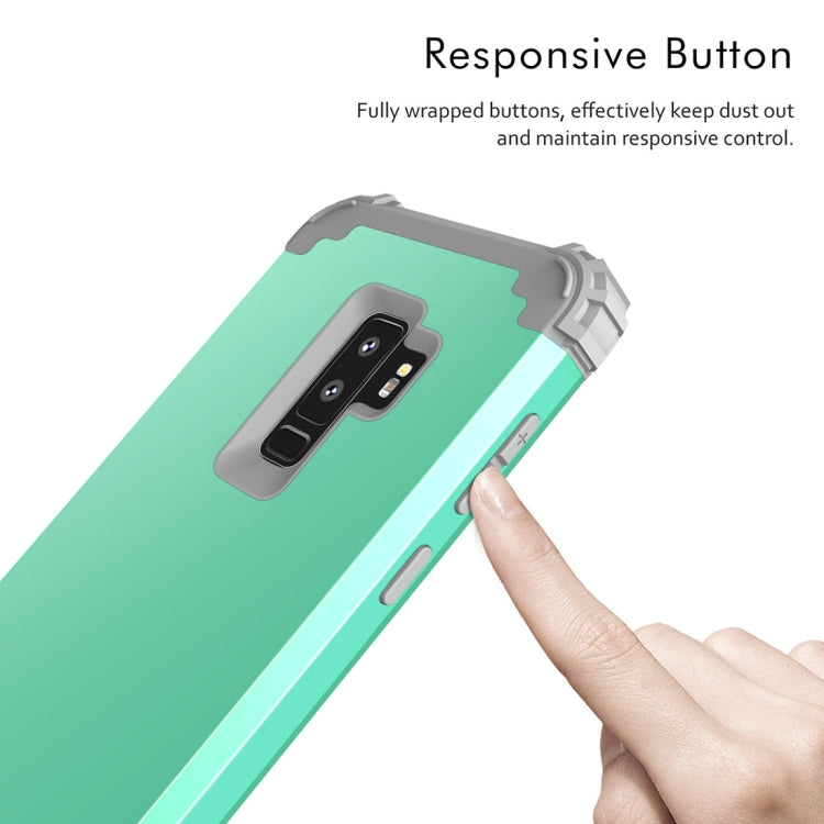 For Galaxy S9+ Dropproof 3 in 1 No Gap in the Middle Silicone Sleeve Protective Case