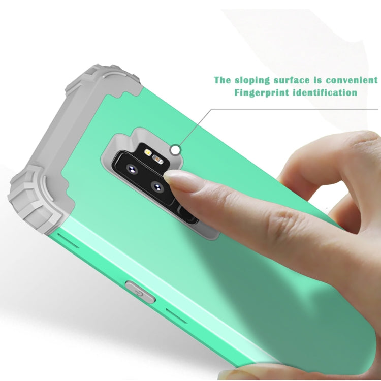 For Galaxy S9+ Dropproof 3 in 1 No Gap in the Middle Silicone Sleeve Protective Case