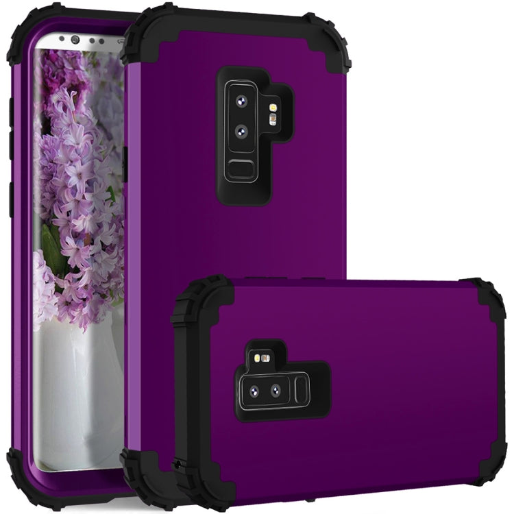 For Galaxy S9+ Dropproof 3 in 1 No Gap in the Middle Silicone Sleeve Protective Case