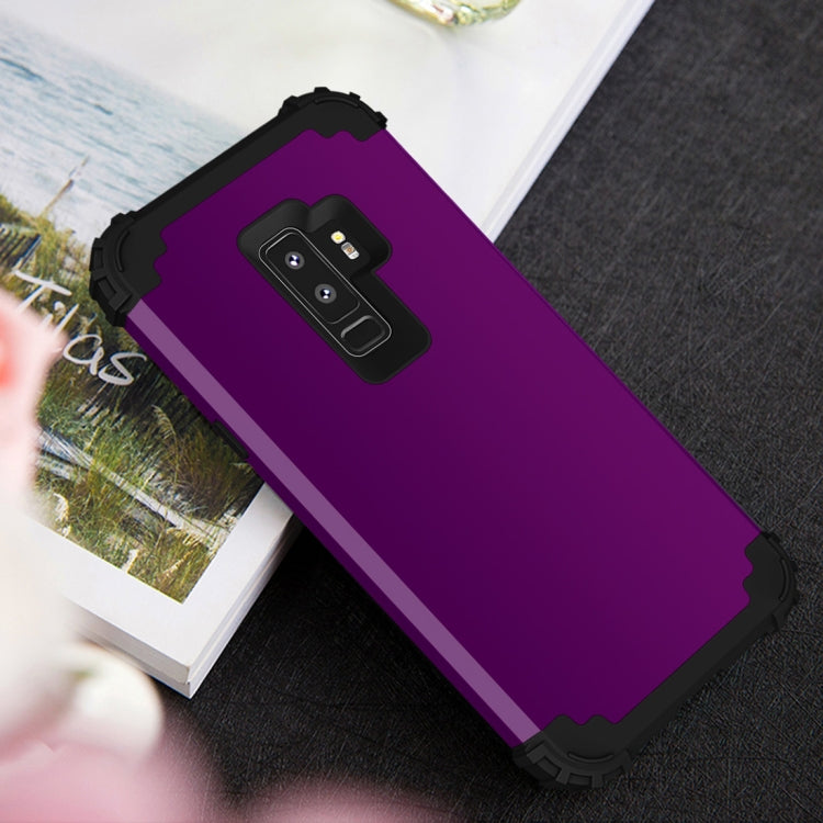 For Galaxy S9+ Dropproof 3 in 1 No Gap in the Middle Silicone Sleeve Protective Case