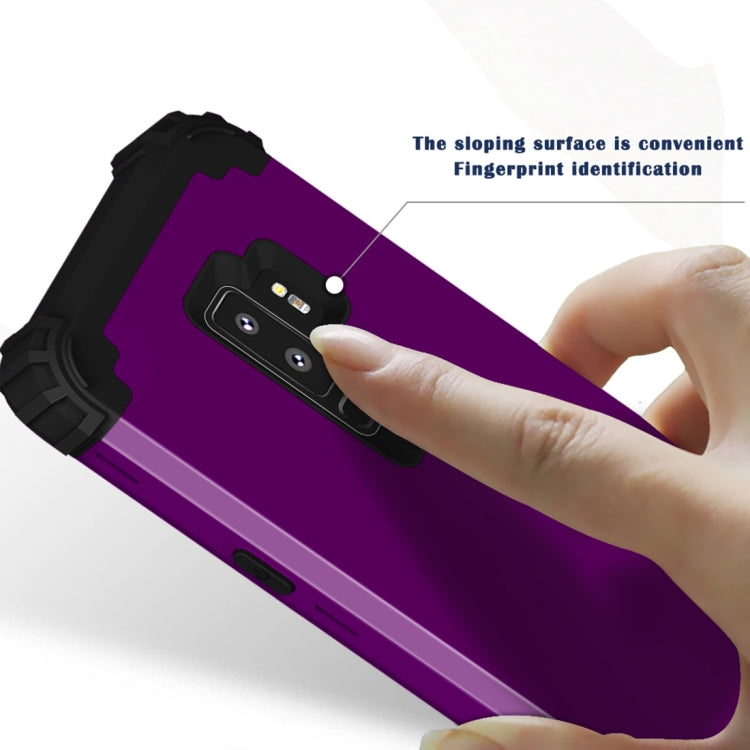 For Galaxy S9+ Dropproof 3 in 1 No Gap in the Middle Silicone Sleeve Protective Case