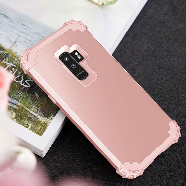 For Galaxy S9+ Dropproof 3 in 1 No Gap in the Middle Silicone Sleeve Protective Case