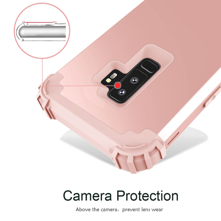 For Galaxy S9+ Dropproof 3 in 1 No Gap in the Middle Silicone Sleeve Protective Case