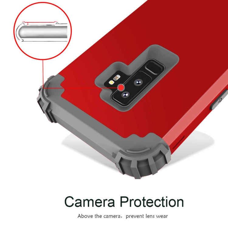 For Galaxy S9+ Dropproof 3 in 1 No Gap in the Middle Silicone Sleeve Protective Case