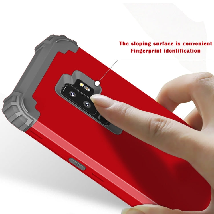 For Galaxy S9+ Dropproof 3 in 1 No Gap in the Middle Silicone Sleeve Protective Case