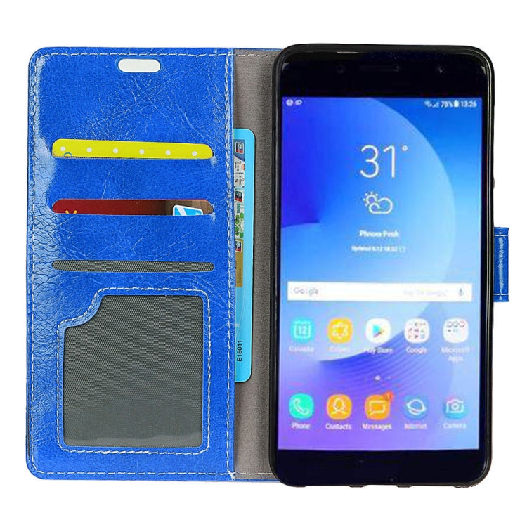 For Galaxy C7 (2017) / J7 Plus / C8 PU Leather Protective Back Cover Case with Holder & Card Slots & Wallet