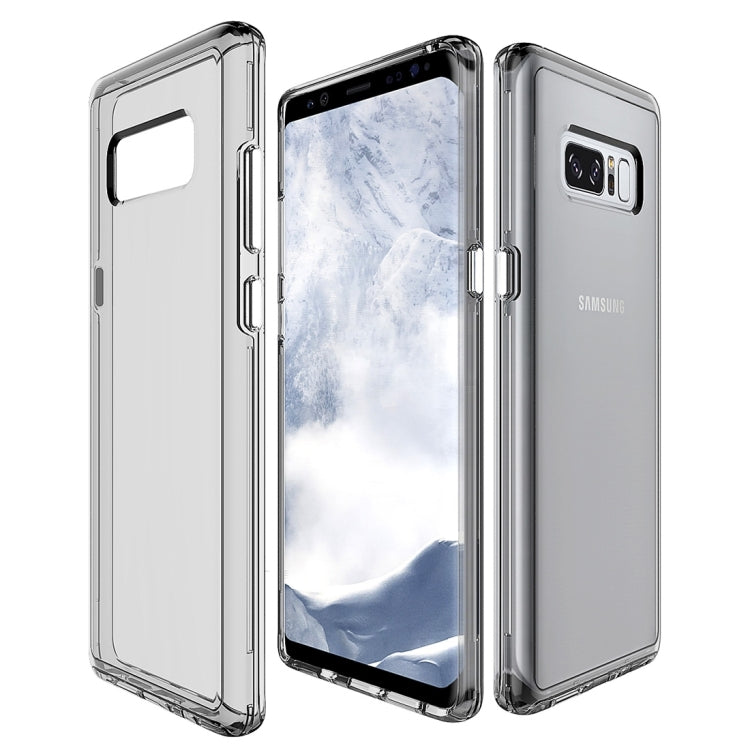 For Galaxy Note 8 PC + TPU Transparent Shockproof Protective Back Cover Case