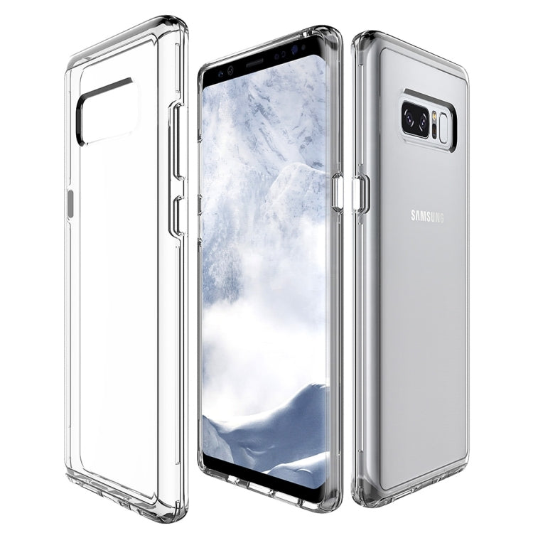 For Galaxy Note 8 PC + TPU Transparent Shockproof Protective Back Cover Case