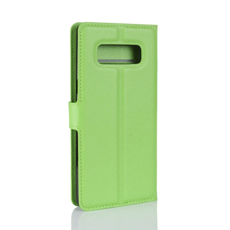 For Galaxy Note 8 Litchi Texture Horizontal Flip Leather Case with Holder & Card Slots & Wallet