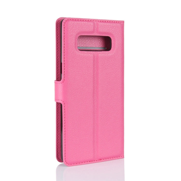 For Galaxy Note 8 Litchi Texture Horizontal Flip Leather Case with Holder & Card Slots & Wallet
