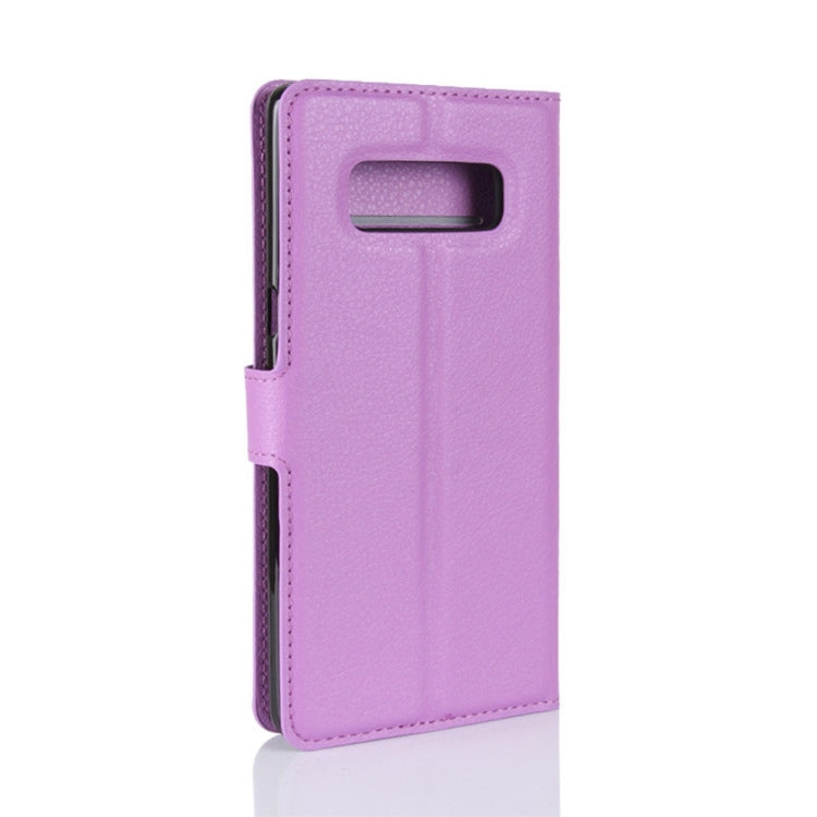 For Galaxy Note 8 Litchi Texture Horizontal Flip Leather Case with Holder & Card Slots & Wallet