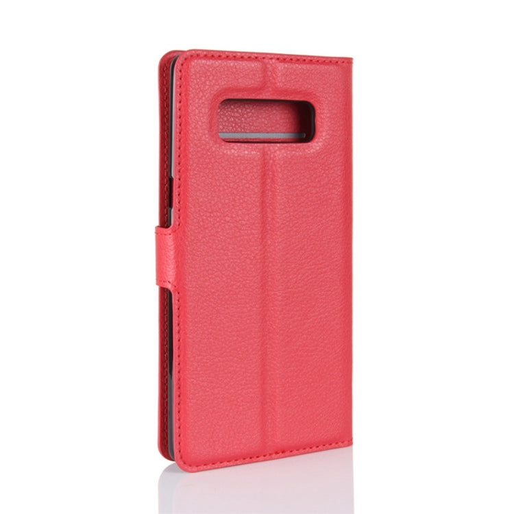 For Galaxy Note 8 Litchi Texture Horizontal Flip Leather Case with Holder & Card Slots & Wallet