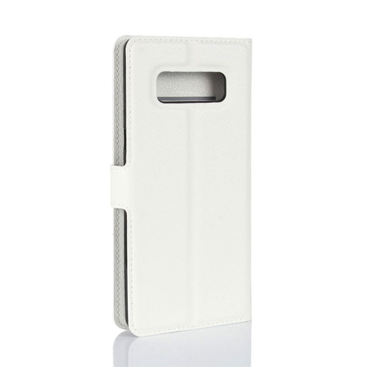 For Galaxy Note 8 Litchi Texture Horizontal Flip Leather Case with Holder & Card Slots & Wallet