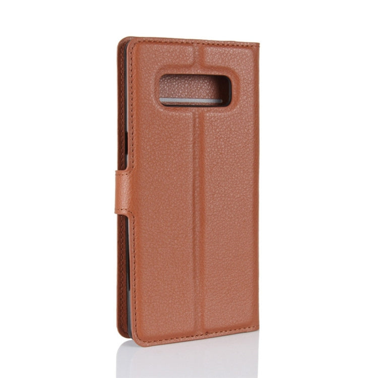 For Galaxy Note 8 Litchi Texture Horizontal Flip Leather Case with Holder & Card Slots & Wallet