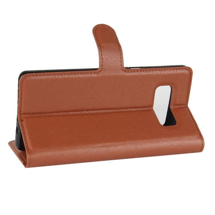 For Galaxy Note 8 Litchi Texture Horizontal Flip Leather Case with Holder & Card Slots & Wallet