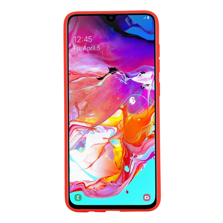 Beetle Series Shockproof TPU Case for Galaxy A70(Red)