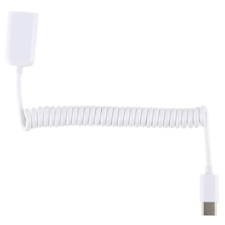Type C Male to USB A Female Adapter OTG Cable(White), for Macbook Pro, Galaxy S9/S9+, Note8 and More