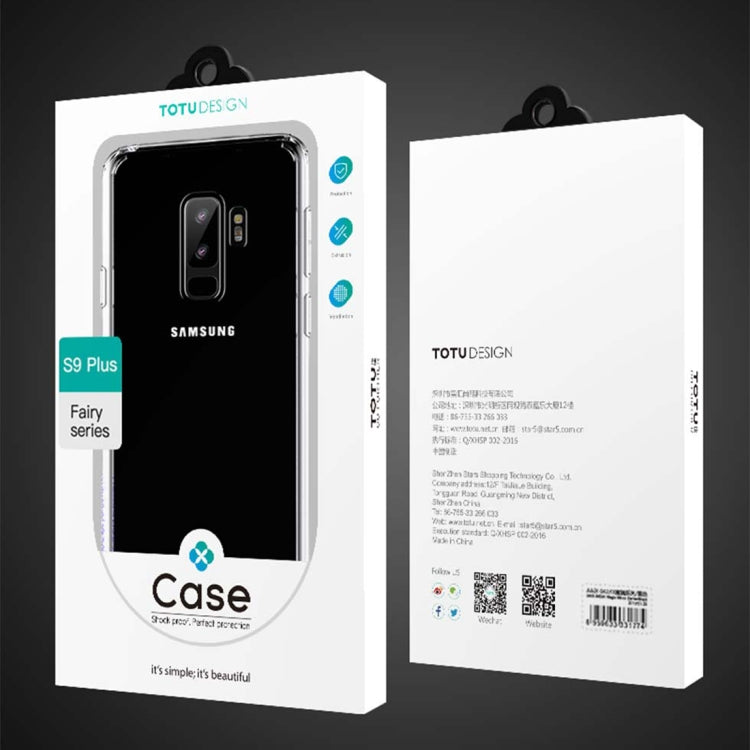 TOTUDESIGN Fairy Series for Galaxy S9+ TPU+PC Transparent Protective Back Case