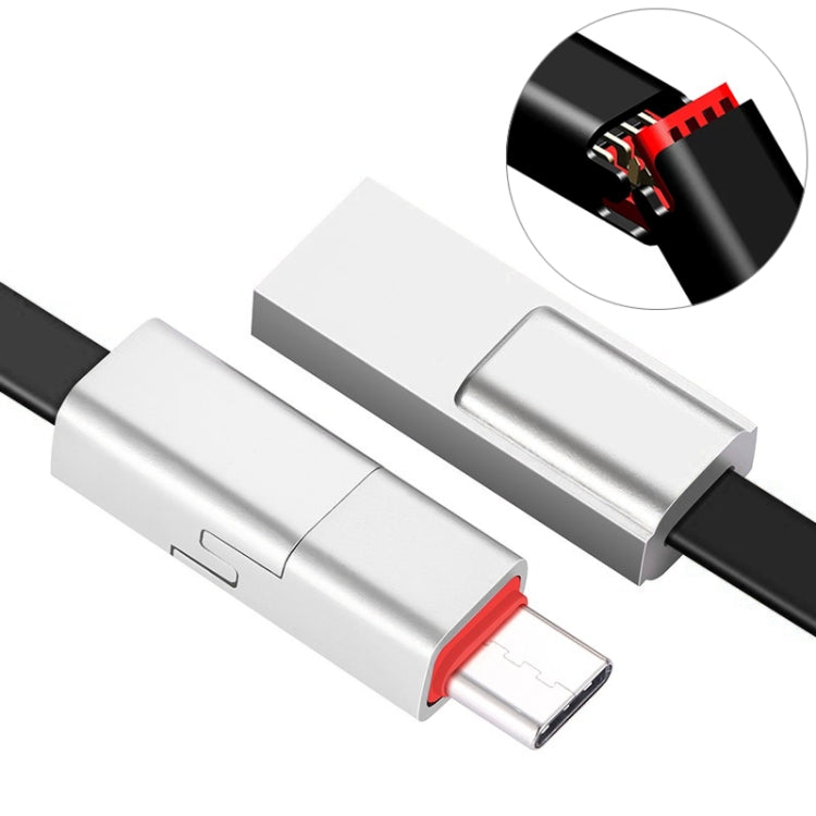 1.5m USB to USB-C / Type-C Repairable Charging & Sync Data Cable, For Galaxy, Huawei, Xiaomi, LG, HTC and Other Smart Phones