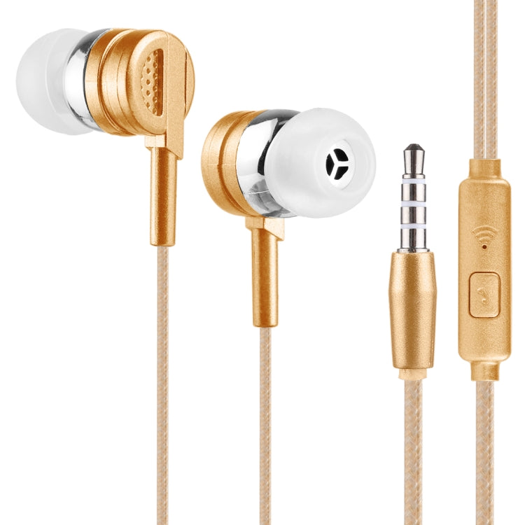 E-03 1.2m Bass Stereo Sound In-ear Wire Control Earphone with Mic, For iPhone, iPad, Galaxy, Huawei, Xiaomi, LG, HTC and Other Smartphones