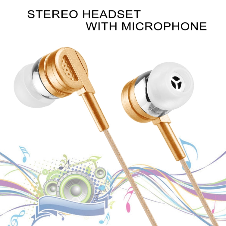 E-03 1.2m Bass Stereo Sound In-ear Wire Control Earphone with Mic, For iPhone, iPad, Galaxy, Huawei, Xiaomi, LG, HTC and Other Smartphones