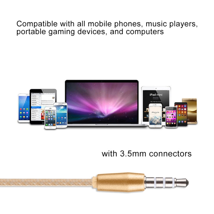 E-03 1.2m Bass Stereo Sound In-ear Wire Control Earphone with Mic, For iPhone, iPad, Galaxy, Huawei, Xiaomi, LG, HTC and Other Smartphones
