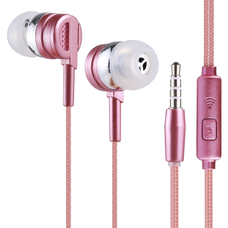 E-03 1.2m Bass Stereo Sound In-ear Wire Control Earphone with Mic, For iPhone, iPad, Galaxy, Huawei, Xiaomi, LG, HTC and Other Smartphones