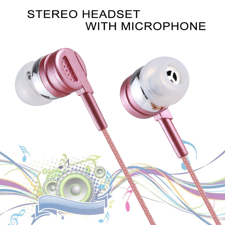 E-03 1.2m Bass Stereo Sound In-ear Wire Control Earphone with Mic, For iPhone, iPad, Galaxy, Huawei, Xiaomi, LG, HTC and Other Smartphones