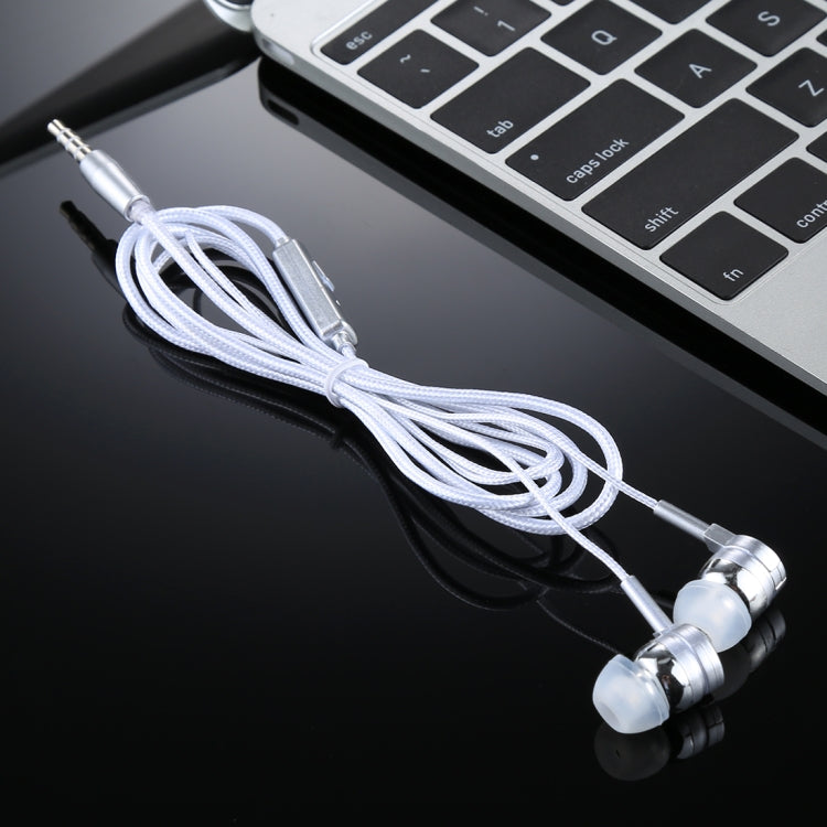 E-03 1.2m Bass Stereo Sound In-ear Wire Control Earphone with Mic, For iPhone, iPad, Galaxy, Huawei, Xiaomi, LG, HTC and Other Smartphones