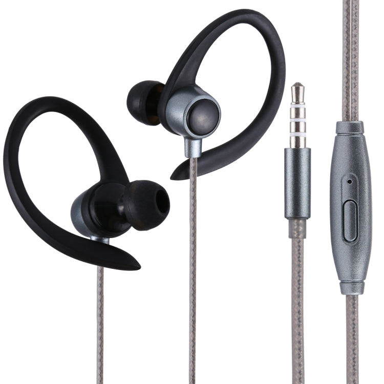 EG-014 1.2m Sweat Resistant Earbud Style Wire Control Earphone with Mic, For iPhone, iPad, Galaxy, Huawei, Xiaomi, LG, HTC and Other Smartphones