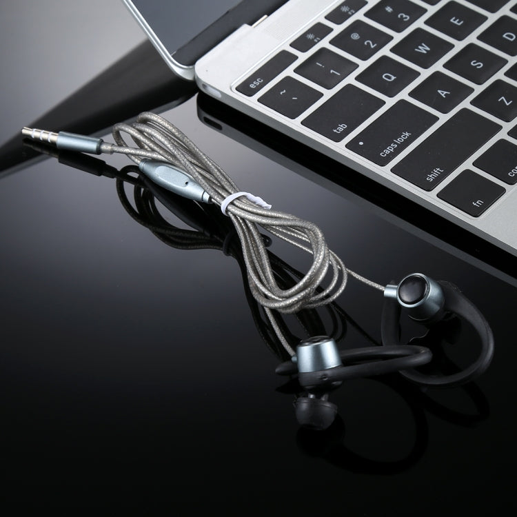 EG-014 1.2m Sweat Resistant Earbud Style Wire Control Earphone with Mic, For iPhone, iPad, Galaxy, Huawei, Xiaomi, LG, HTC and Other Smartphones