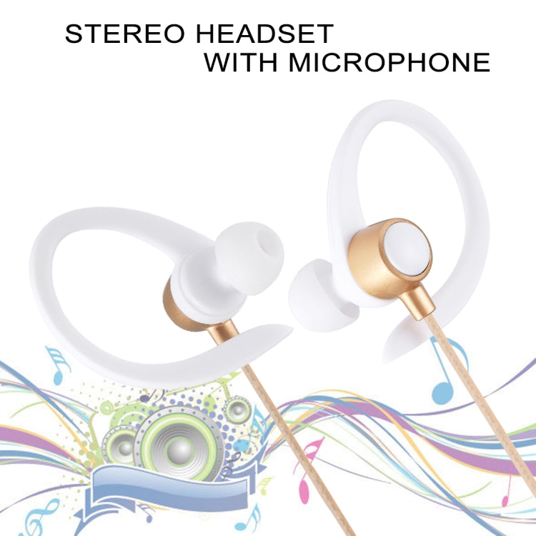 EG-014 1.2m Sweat Resistant Earbud Style Wire Control Earphone with Mic, For iPhone, iPad, Galaxy, Huawei, Xiaomi, LG, HTC and Other Smartphones