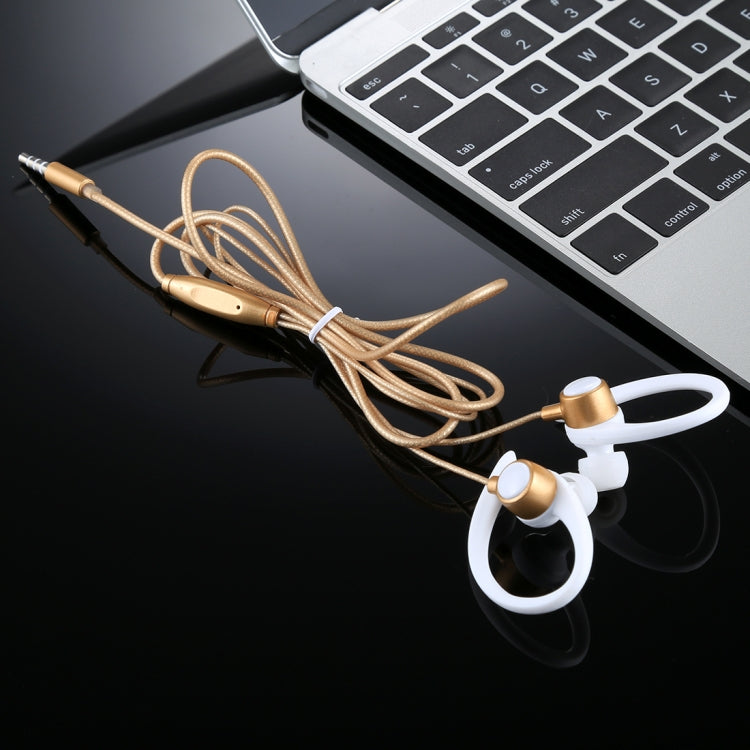 EG-014 1.2m Sweat Resistant Earbud Style Wire Control Earphone with Mic, For iPhone, iPad, Galaxy, Huawei, Xiaomi, LG, HTC and Other Smartphones
