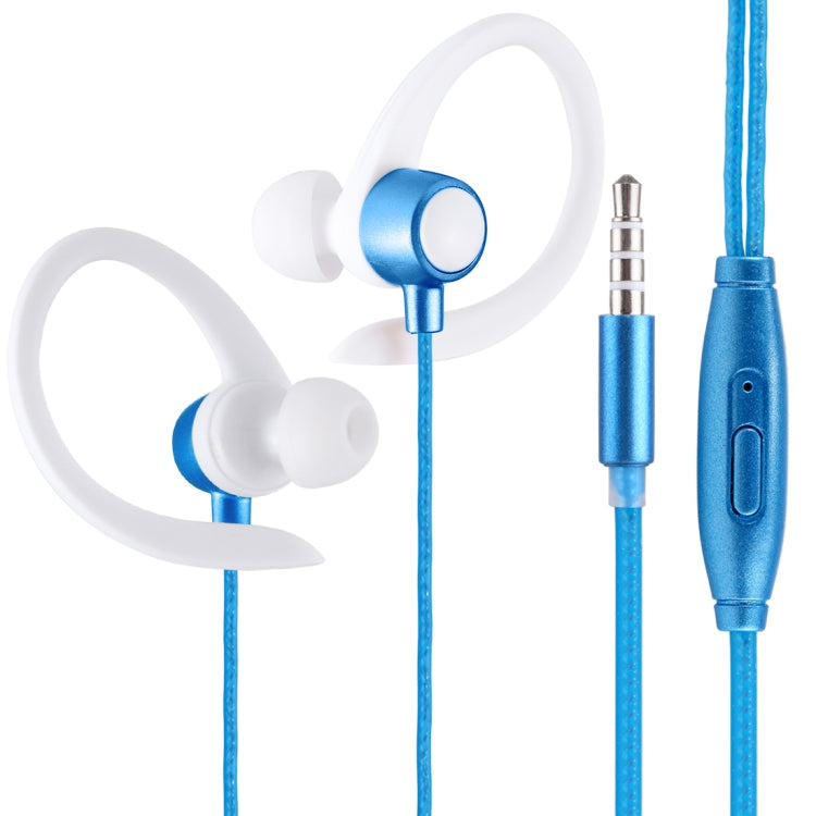 EG-014 1.2m Sweat Resistant Earbud Style Wire Control Earphone with Mic, For iPhone, iPad, Galaxy, Huawei, Xiaomi, LG, HTC and Other Smartphones
