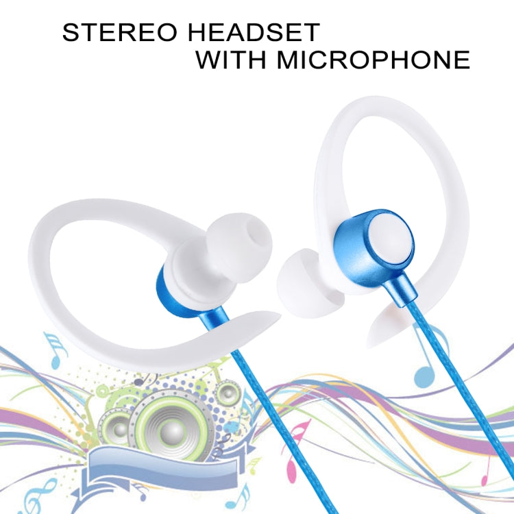 EG-014 1.2m Sweat Resistant Earbud Style Wire Control Earphone with Mic, For iPhone, iPad, Galaxy, Huawei, Xiaomi, LG, HTC and Other Smartphones