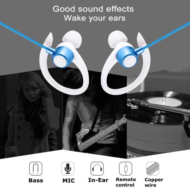 EG-014 1.2m Sweat Resistant Earbud Style Wire Control Earphone with Mic, For iPhone, iPad, Galaxy, Huawei, Xiaomi, LG, HTC and Other Smartphones