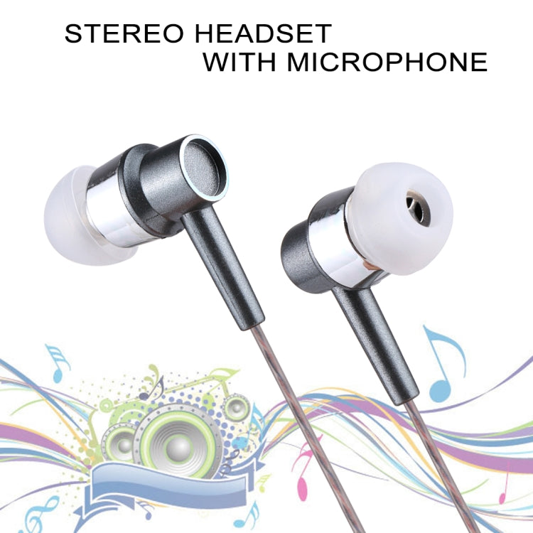 XS-001 1.2m Bass Stereo Sound In-ear Wire Control Sports Earphone with Mic, For iPhone, iPad, Galaxy, Huawei, Xiaomi, LG, HTC and Other Smartphones