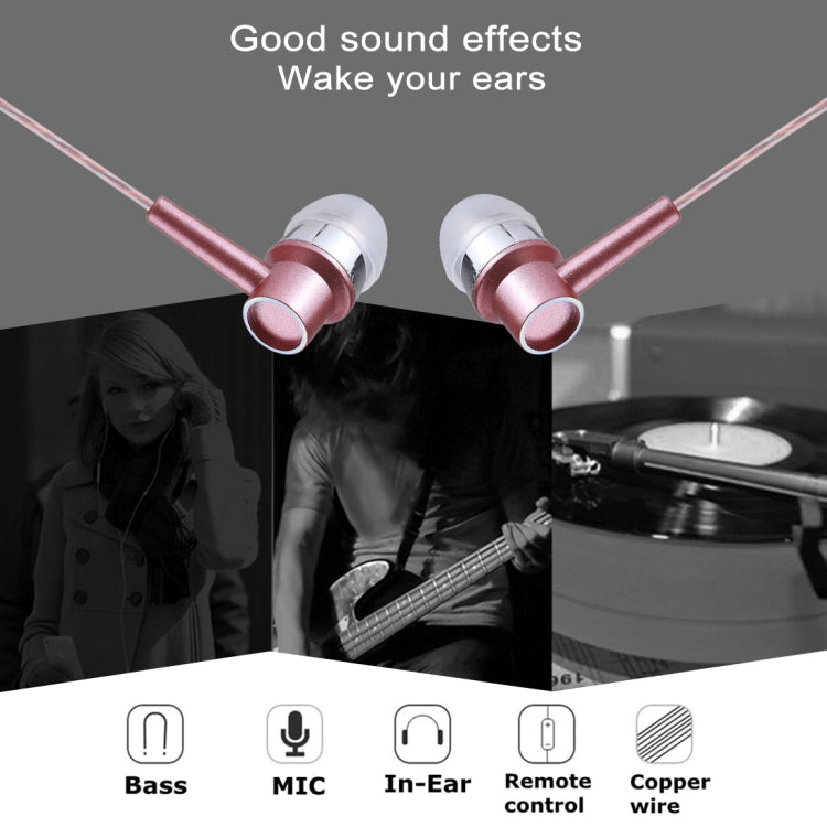 XS-001 1.2m Bass Stereo Sound In-ear Wire Control Sports Earphone with Mic, For iPhone, iPad, Galaxy, Huawei, Xiaomi, LG, HTC and Other Smartphones