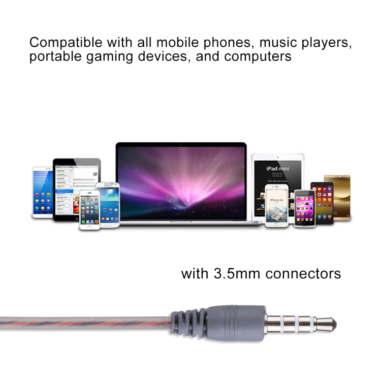 XS-001 1.2m Bass Stereo Sound In-ear Wire Control Sports Earphone with Mic, For iPhone, iPad, Galaxy, Huawei, Xiaomi, LG, HTC and Other Smartphones