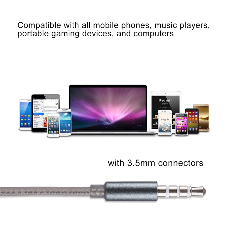 YD-013 1.2m Bass Stereo Sound In-ear Wire Control Sports Earphone with Mic, For iPhone, iPad, Galaxy, Huawei, Xiaomi, LG, HTC and Other Smartphones