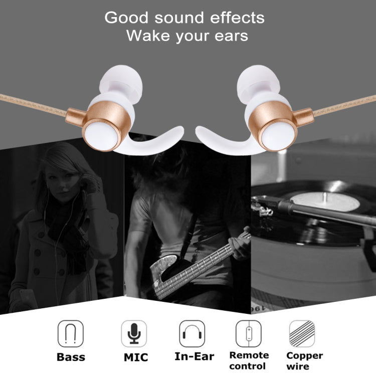 YD-013 1.2m Bass Stereo Sound In-ear Wire Control Sports Earphone with Mic, For iPhone, iPad, Galaxy, Huawei, Xiaomi, LG, HTC and Other Smartphones