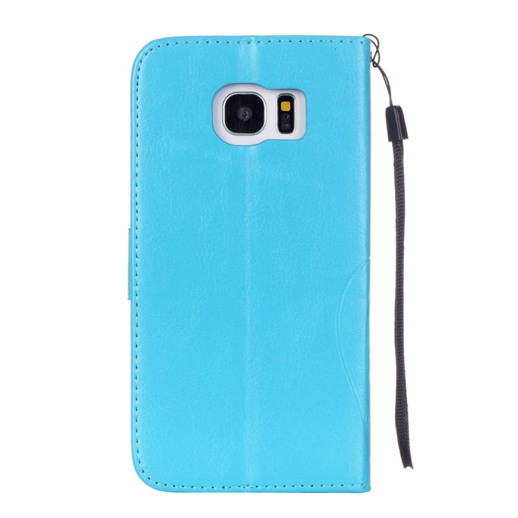 For Galaxy S7 Edge / G935 Heart Diamond Encrusted Flowers Embossing Horizontal Flip Leather Case with Holder & Card Slots & Wallet & Lanyard