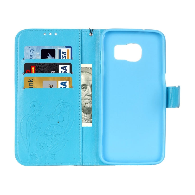 For Galaxy S7 Edge / G935 Heart Diamond Encrusted Flowers Embossing Horizontal Flip Leather Case with Holder & Card Slots & Wallet & Lanyard