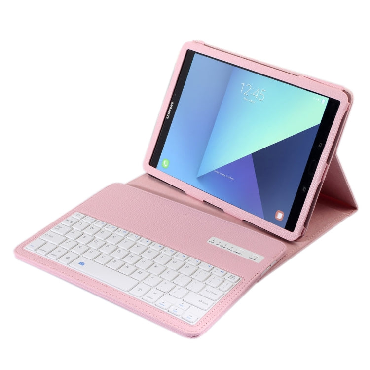 For Galaxy Tab S3 9.7 / T820 2 in 1 Detachable Bluetooth Keyboard Litchi Texture Leather Tablet Case with Holder