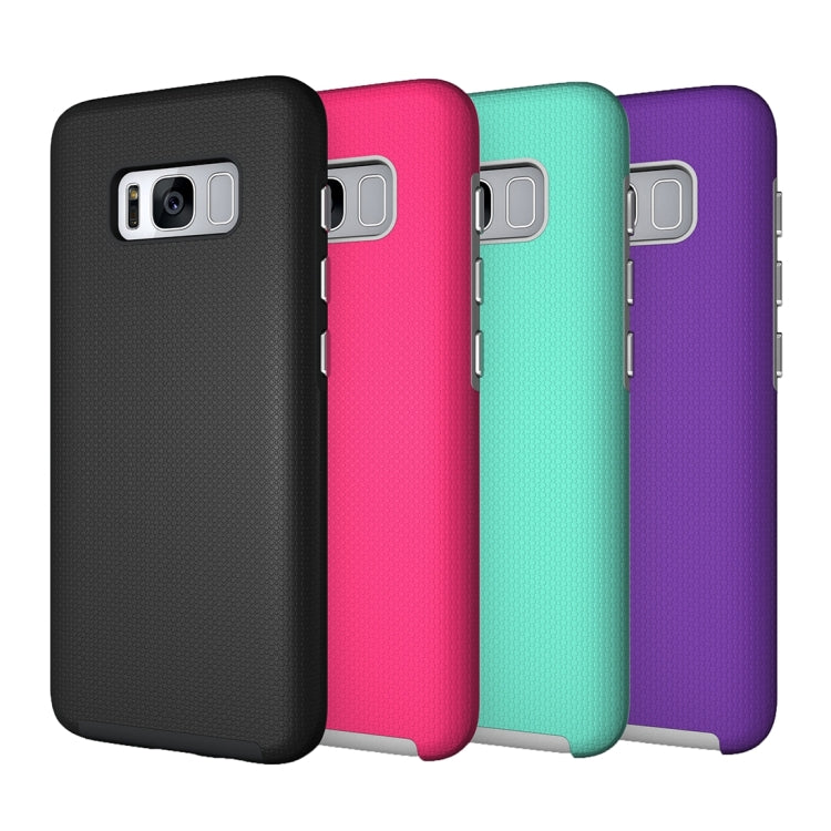 For Galaxy S8 Ball Texture Anti-slip PC + TPU Protective Back Cover Case