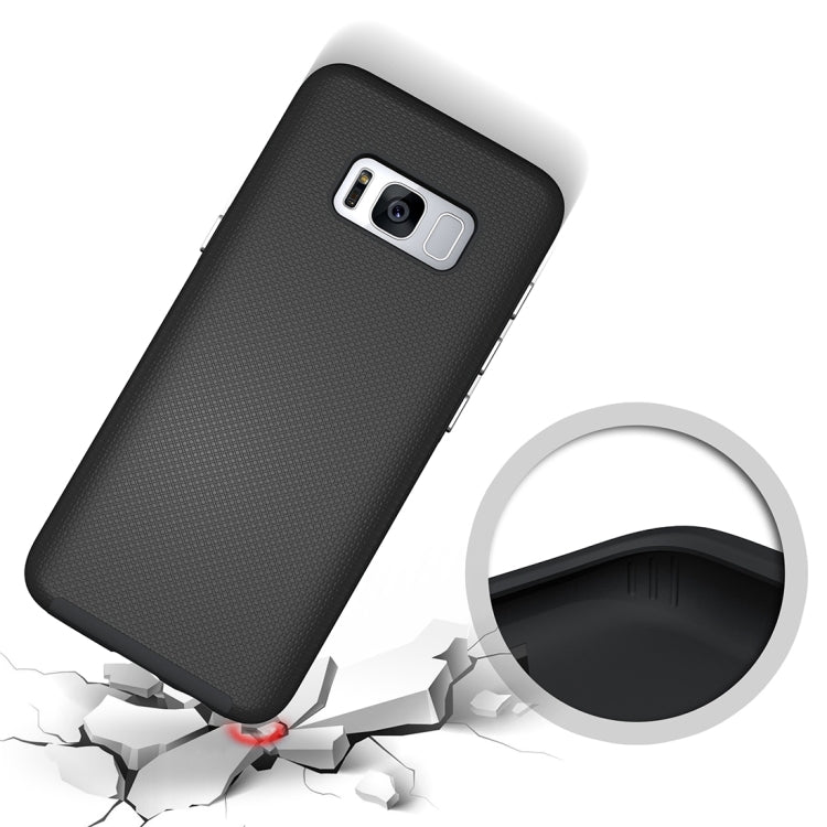 For Galaxy S8 + / G955 Ball Texture Anti-slip PC + TPU Protective Back Cover Case