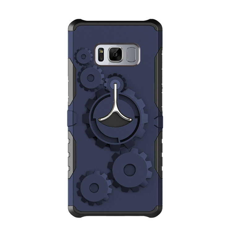 For Galaxy S8 Gearwheel Style TPU + PC Multi-function Outdoor Sports Protective Back Cover Case With 360 Degree Rotatable Holder & Armband